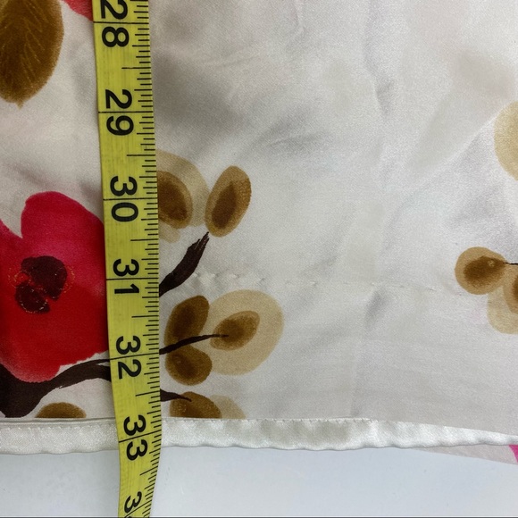 Milly Silk Mini Dress Peony Pink White Size 4 - Picture 3 of 5